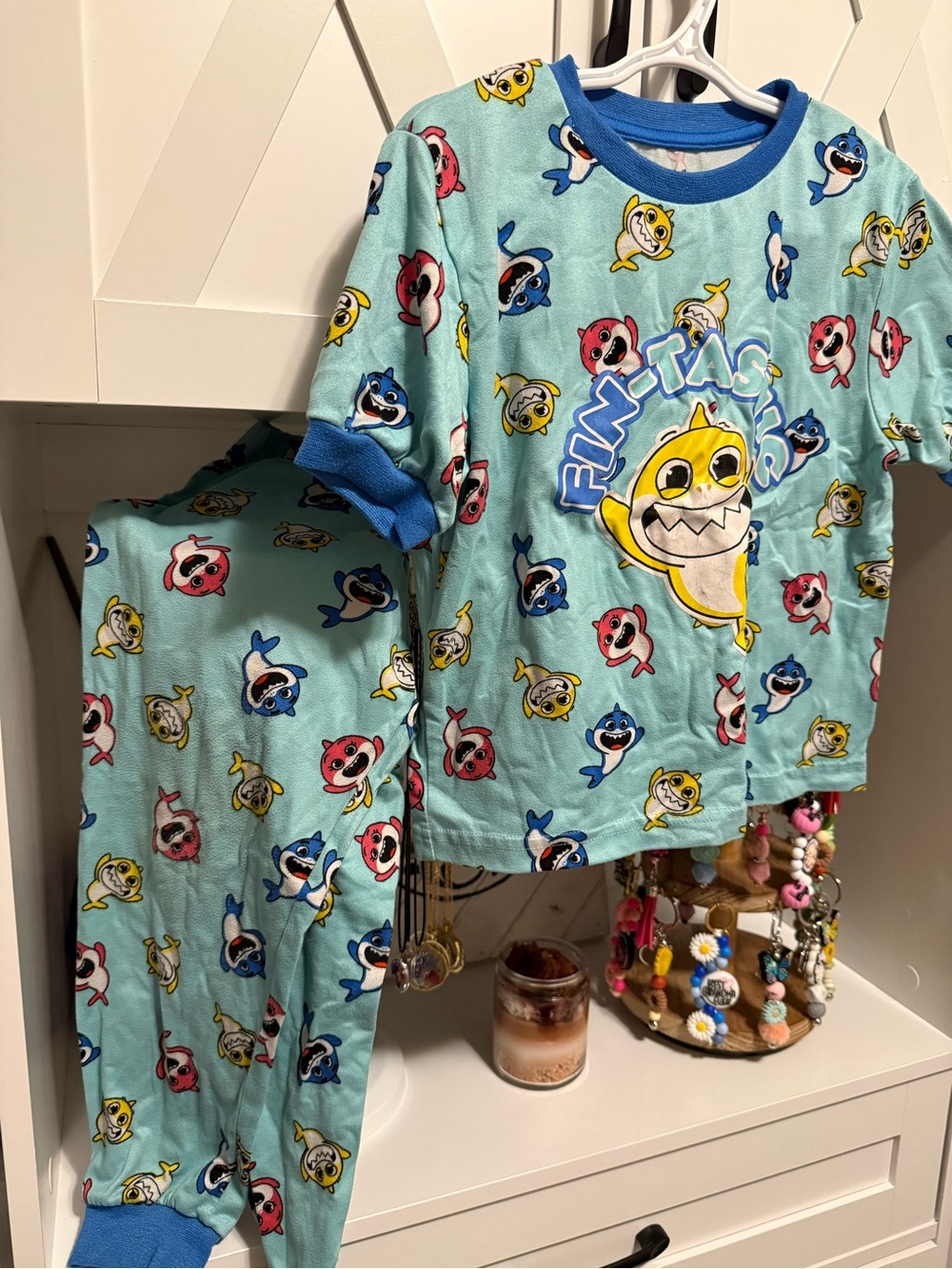 Kids Pajama Set - Aqua Blue